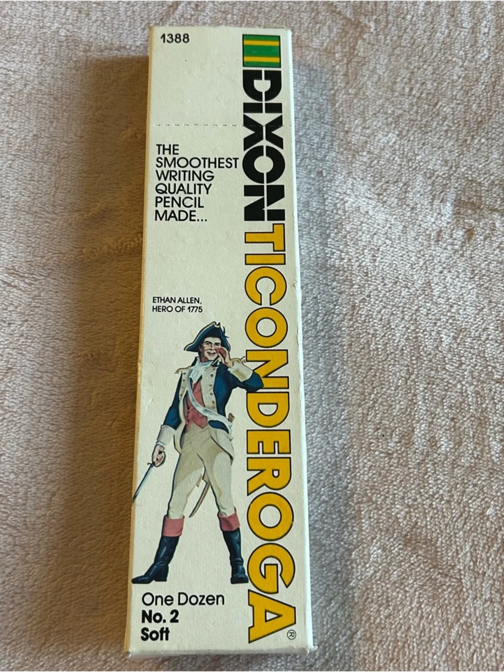 Dixon Ticonderoga 1388 one dozen no. 2 soft pencils vintage opened, new in box